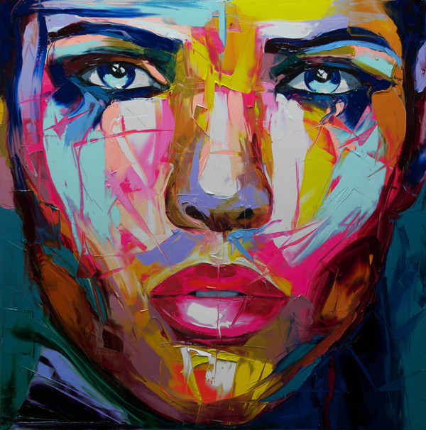 Francoise Nielly Portrait Palette Painting Expression Face066